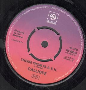 Calliope - Theme From M.a.s.h. - 7 Inch