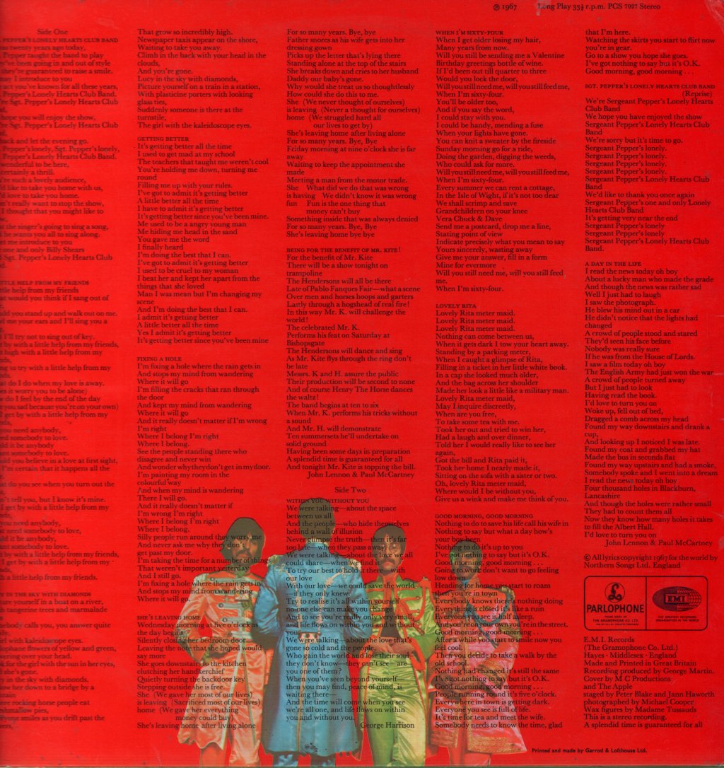 Beatles - Sgt Peppers Lonely Hearts Club Band - Lp