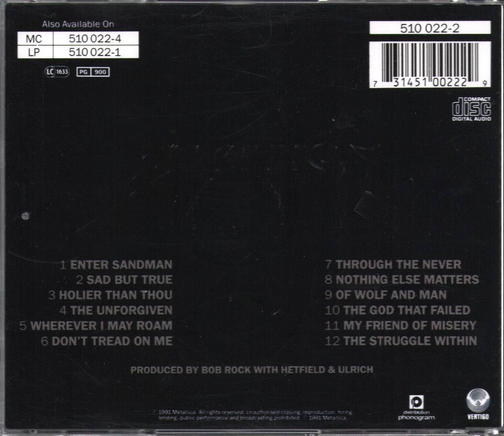 Metallica - Metallica - Cd