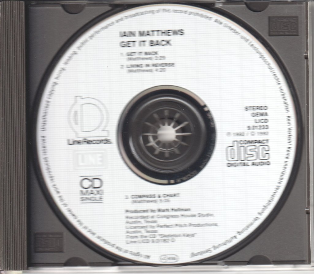 Iain Matthews - Get It Back - Cd