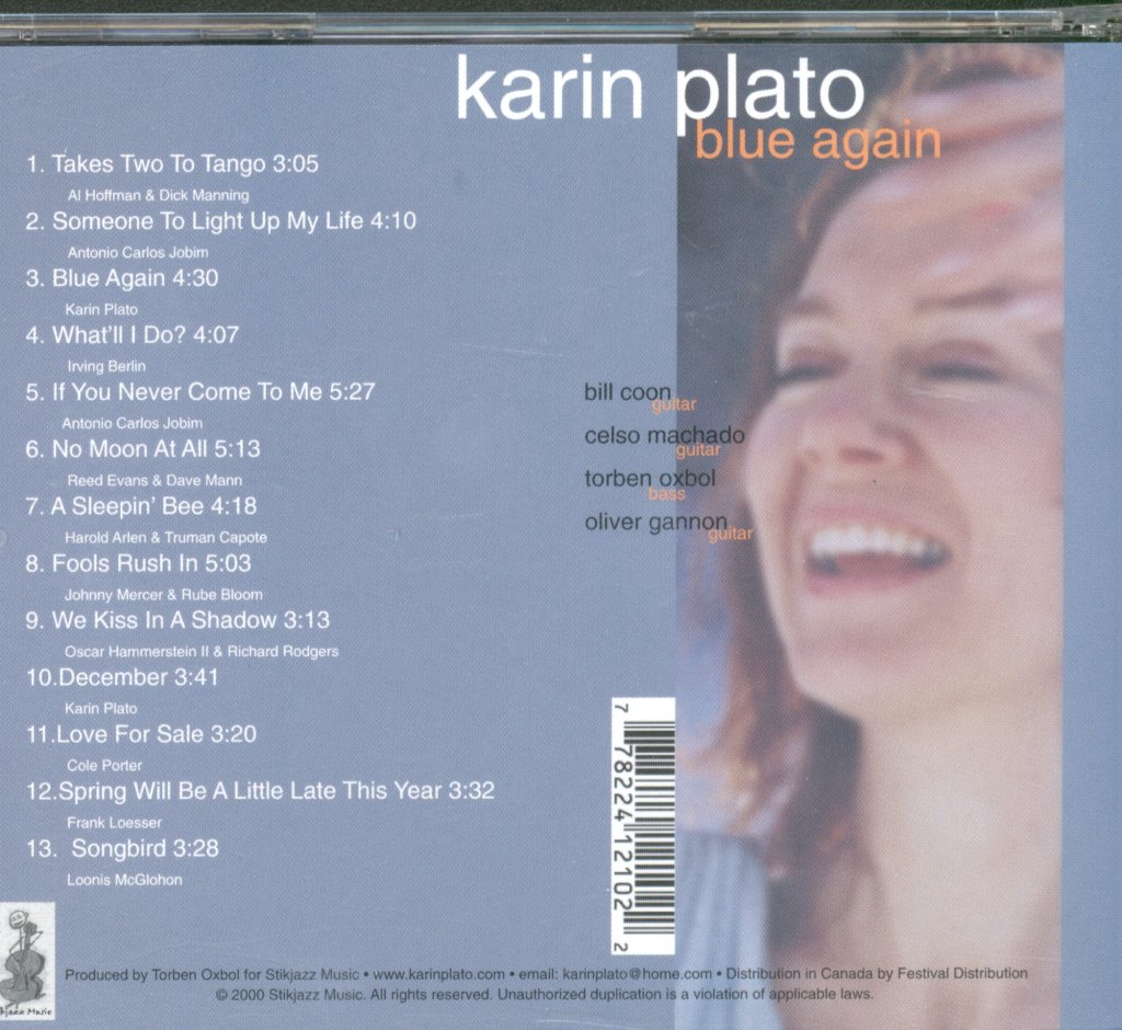 Karin Plato - Blue Again - Cd