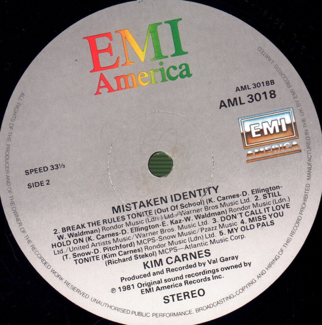 Kim Carnes - Mistaken Identity - Lp