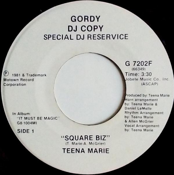 Teena Marie - Square Biz - 7 Inch