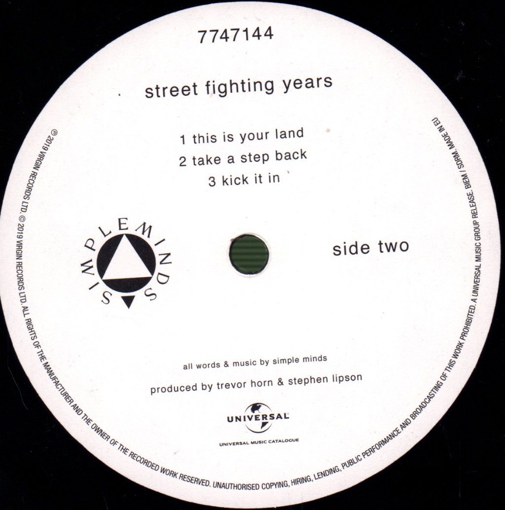 Simple Minds - Street Fighting Years - Double Lp