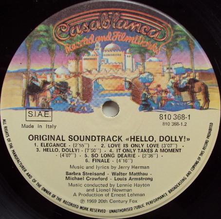 Various Artists - Hello, Dolly! (Original Motion Picture Soundtrack Album) - Lp