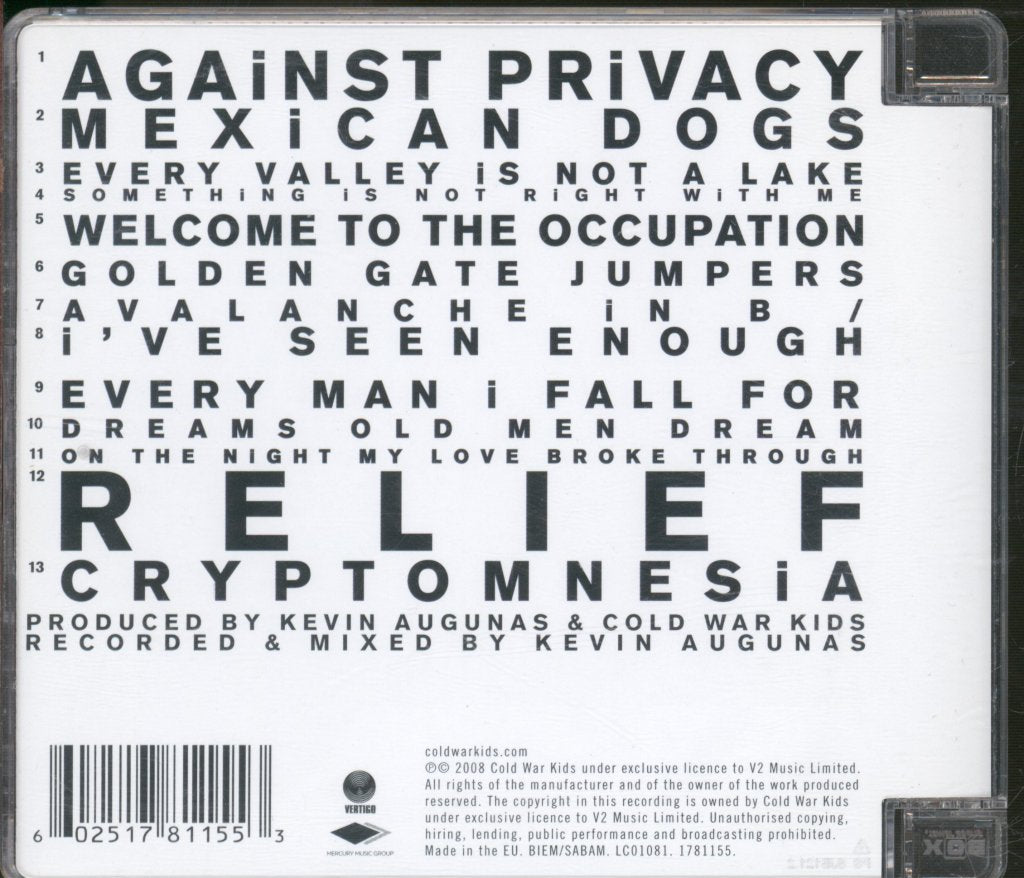 Cold War Kids - Loyalty To Loyalty - Cd