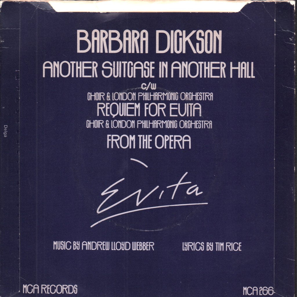 Barbara Dickson - Another Suitcase In Another Hall - 7 Inch