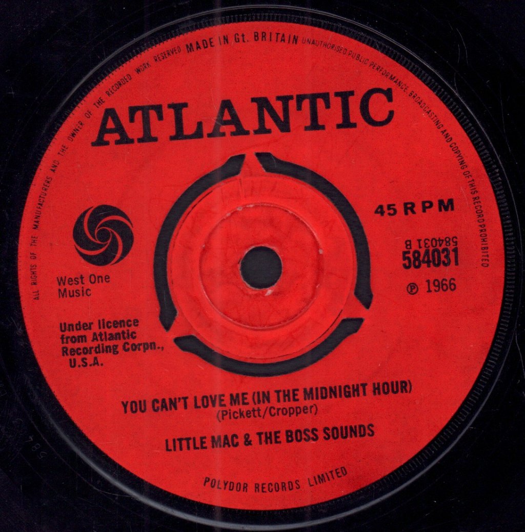Little Mack And The Boss Sounds - In The Midnight Hour - 7 Inch