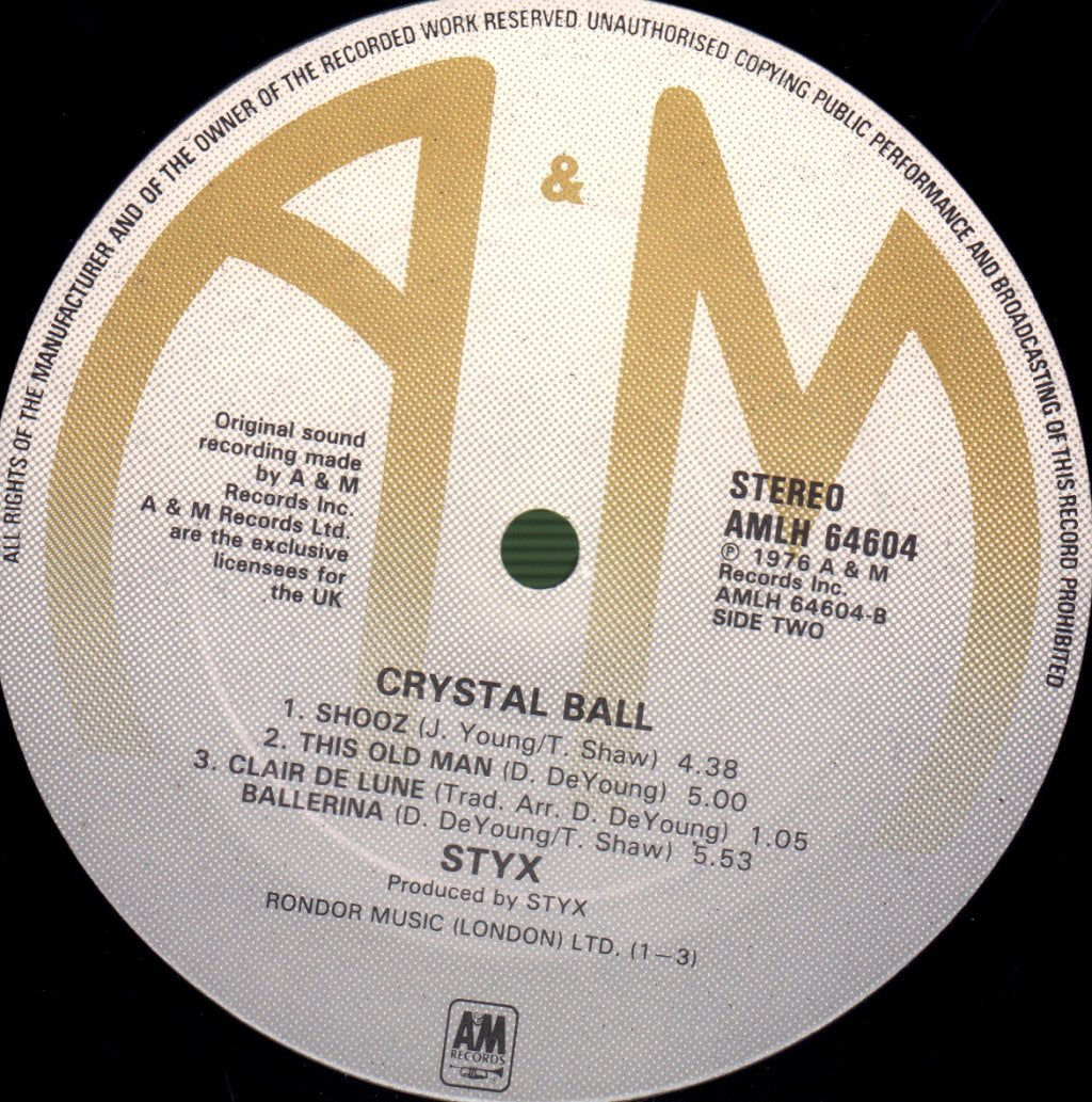 Styx - Crystal Ball - Lp