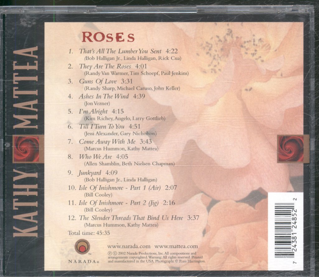 Kathy Mattea - Roses - Cd