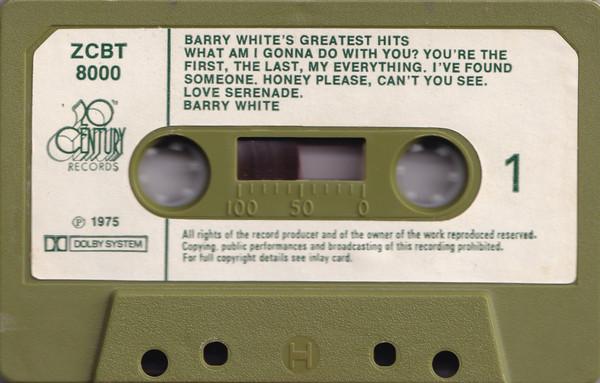 Barry White - Greatest Hits - Cassette