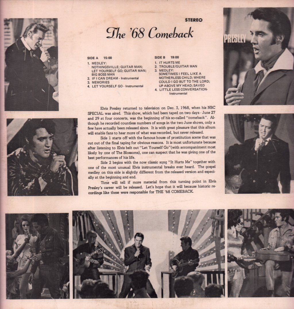 Elvis Presley - '68 Comeback - Lp