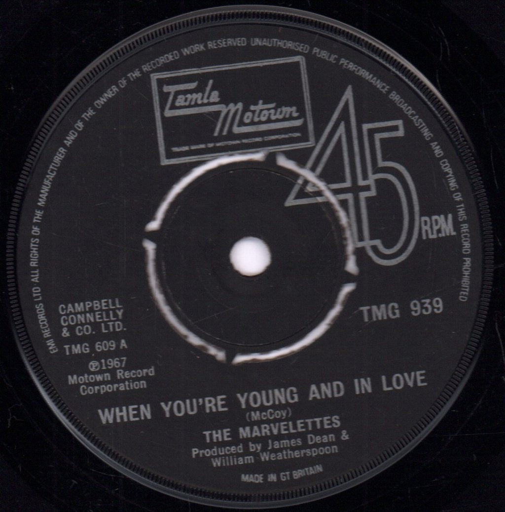 Marvelettes - When You're Young And In Love - 7 Inch