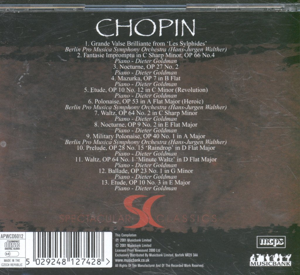 Various Artists - Chopin - Classical Spectacular - Cd