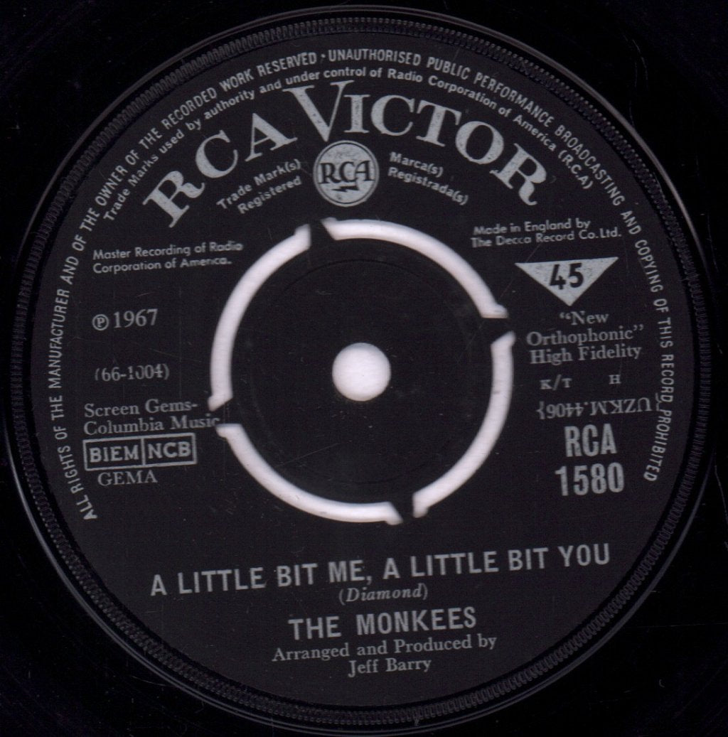 Monkees - A Little Bit Me A Little Bit You - 7 Inch