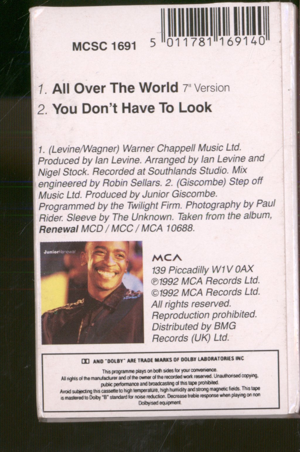 Junior - All Over The World - Cassette