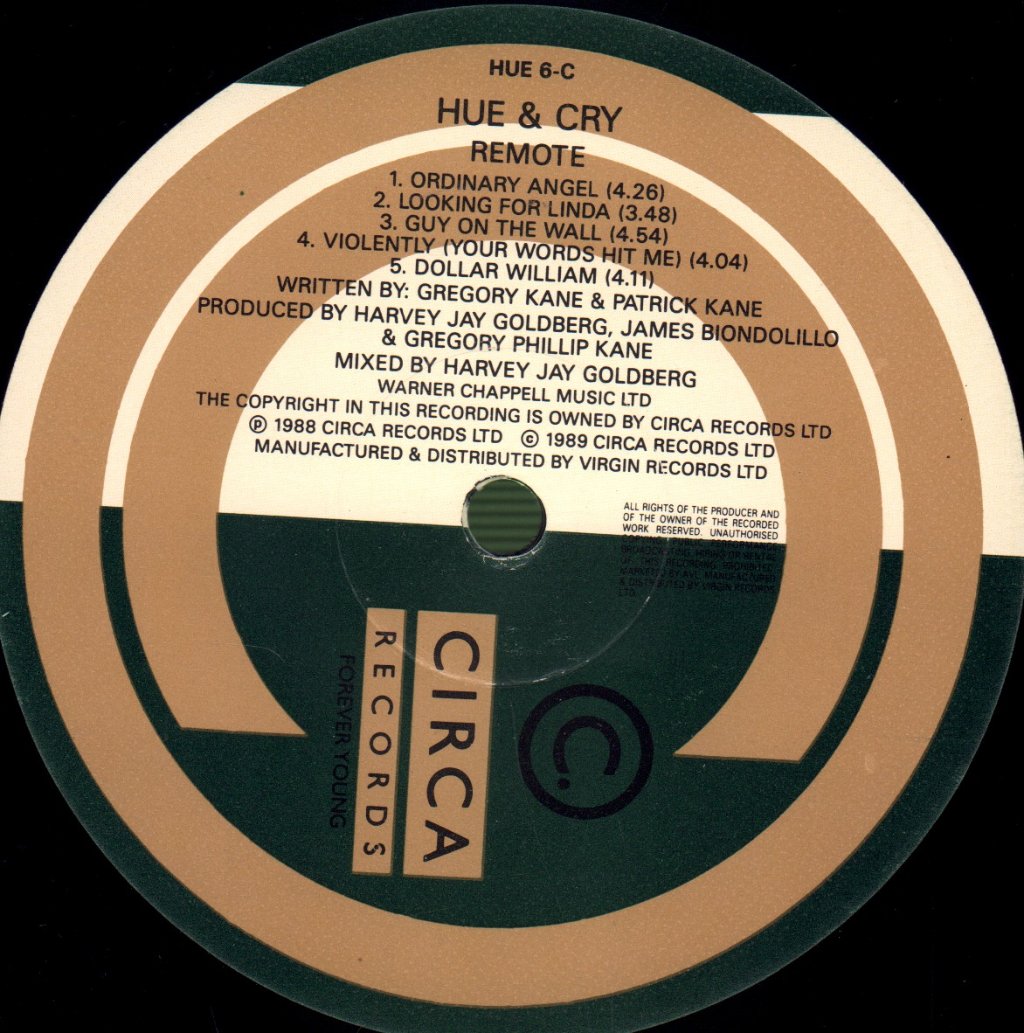 Hue And Cry - Bitter Suite - Double Lp