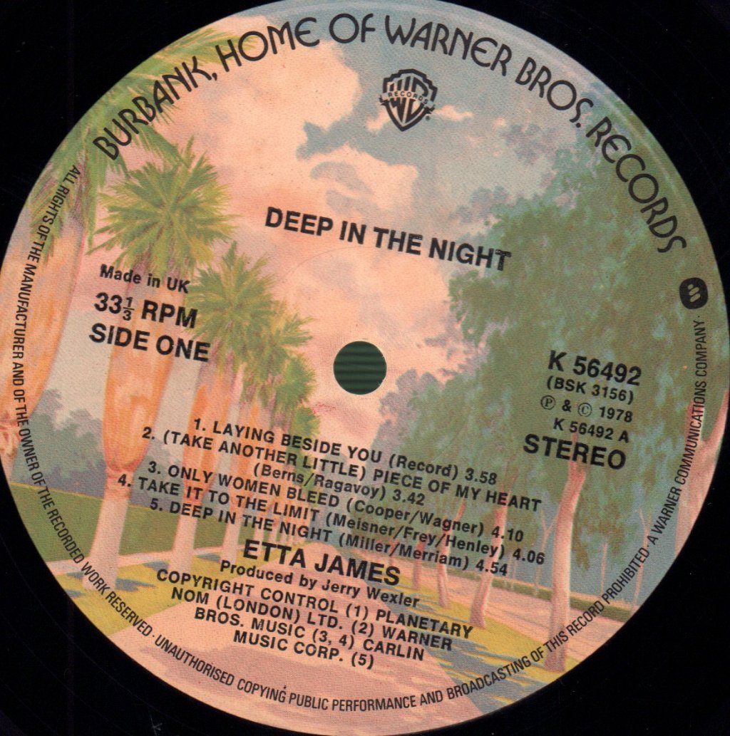 Etta James - Deep In The Night - Lp