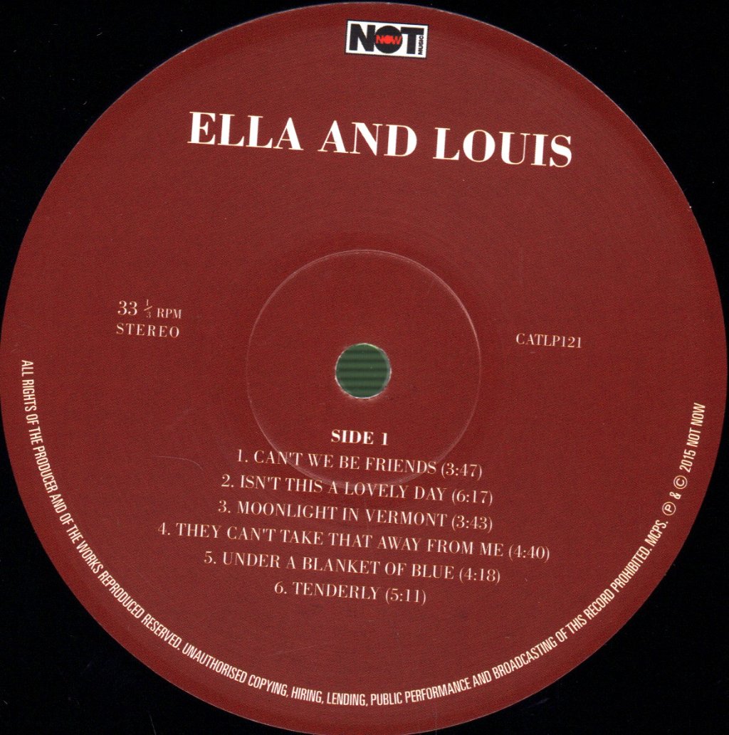 Ella Fitzgerald And Louis Armstrong - Ella And Louis - Lp