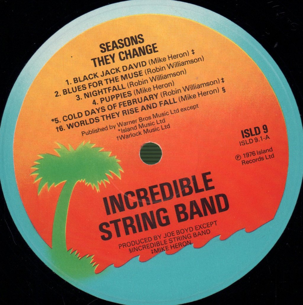 Incredible String Band - Seasons They Change - Double Lp
