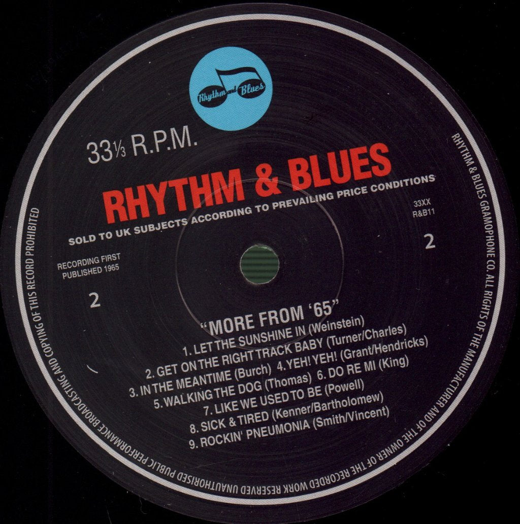 Georgie Fame And The Blue Flames - Rhythm And Blues At The Ricky Tick '65 - Lp