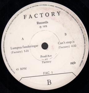 Factory (Swedish Synth Pop) - Lumpna Funderingar - 7 Inch