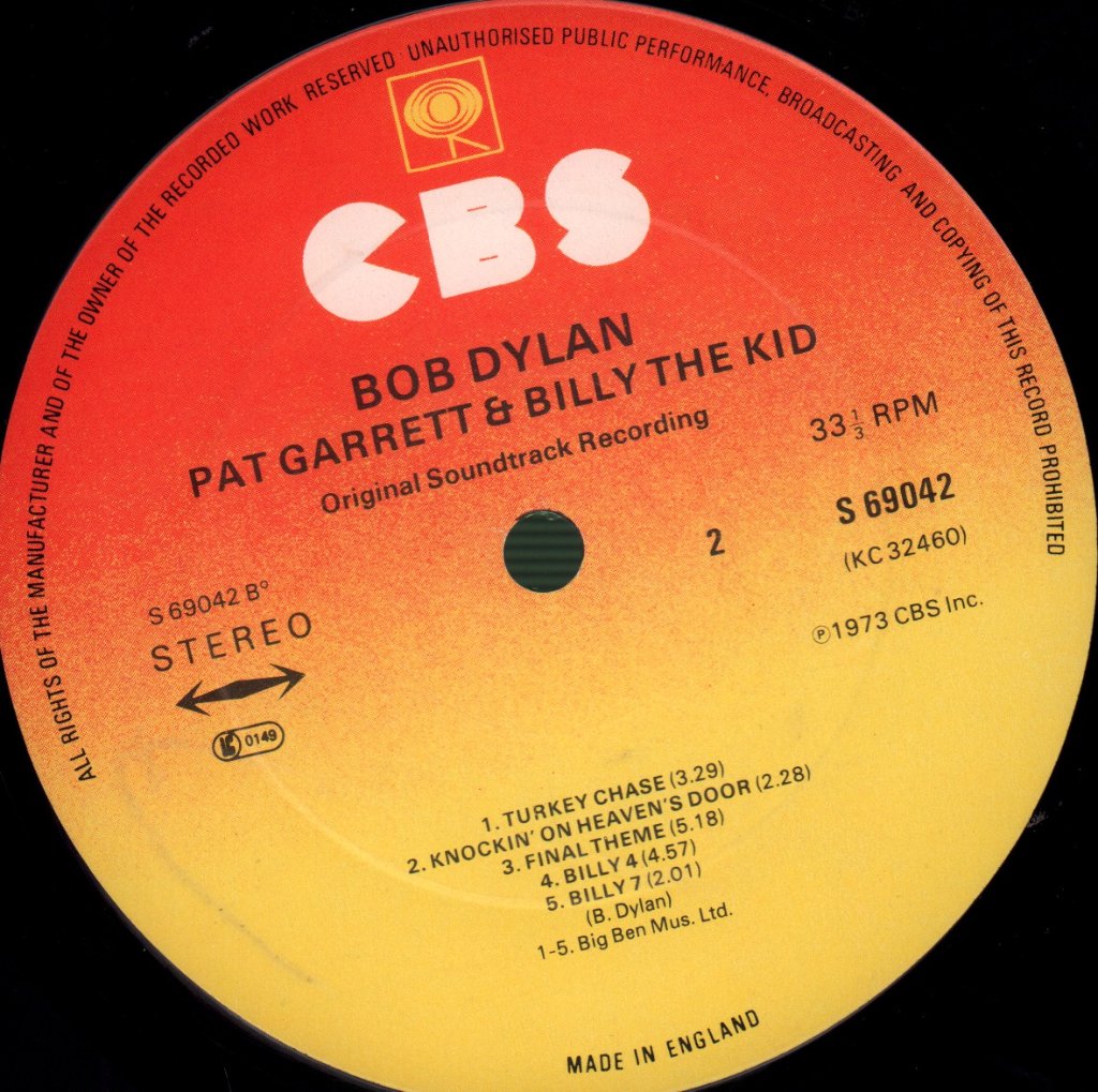 Bob Dylan - Pat Garrett And Billy The Kid - Lp