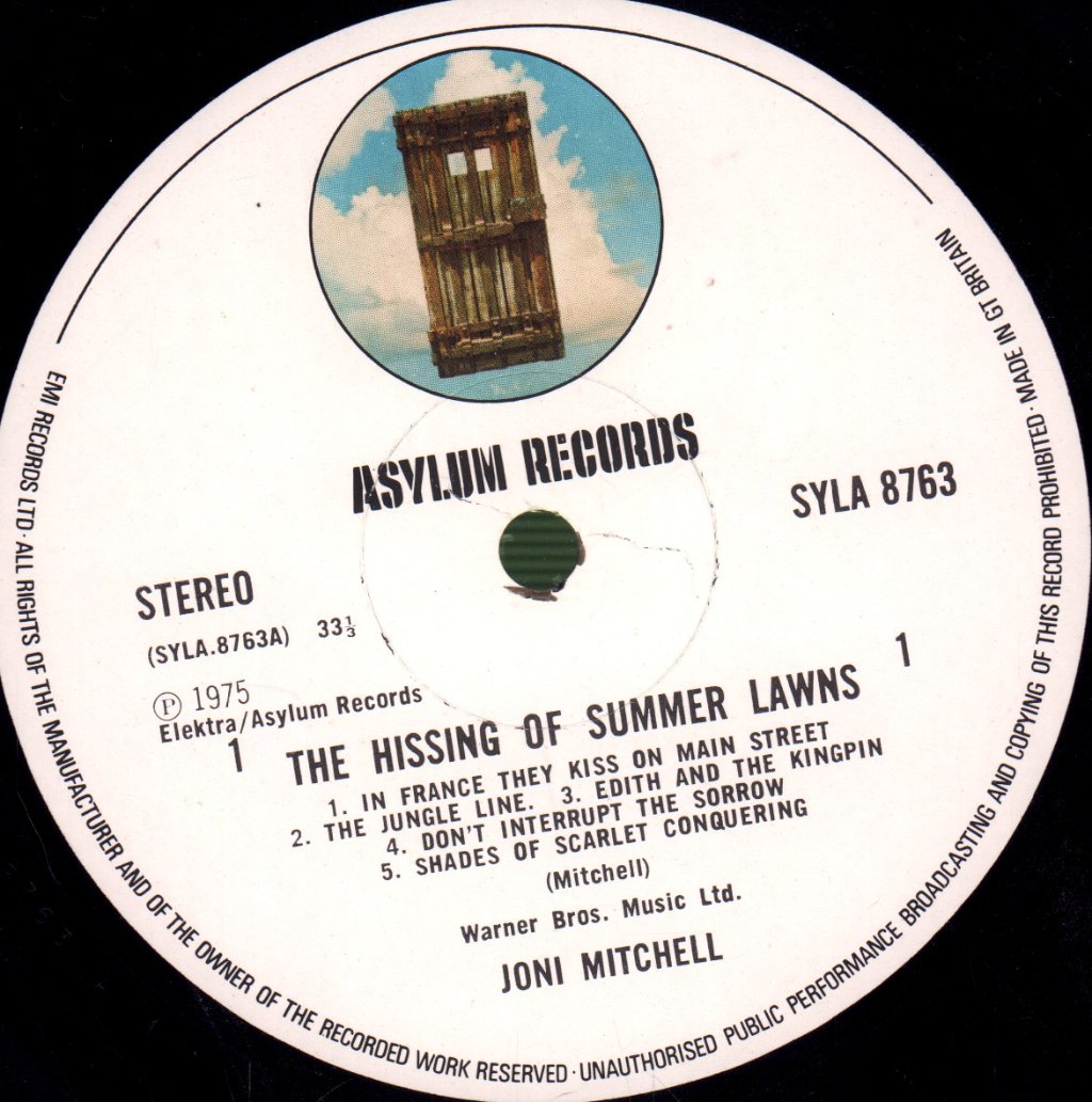 Joni Mitchell - Hissing Of Summer Lawns - Lp