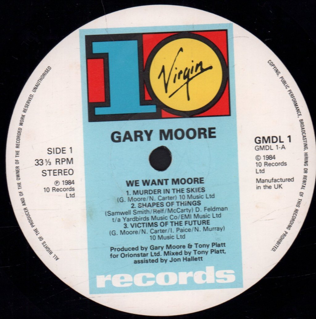 Gary Moore - We Want Moore - Double Lp