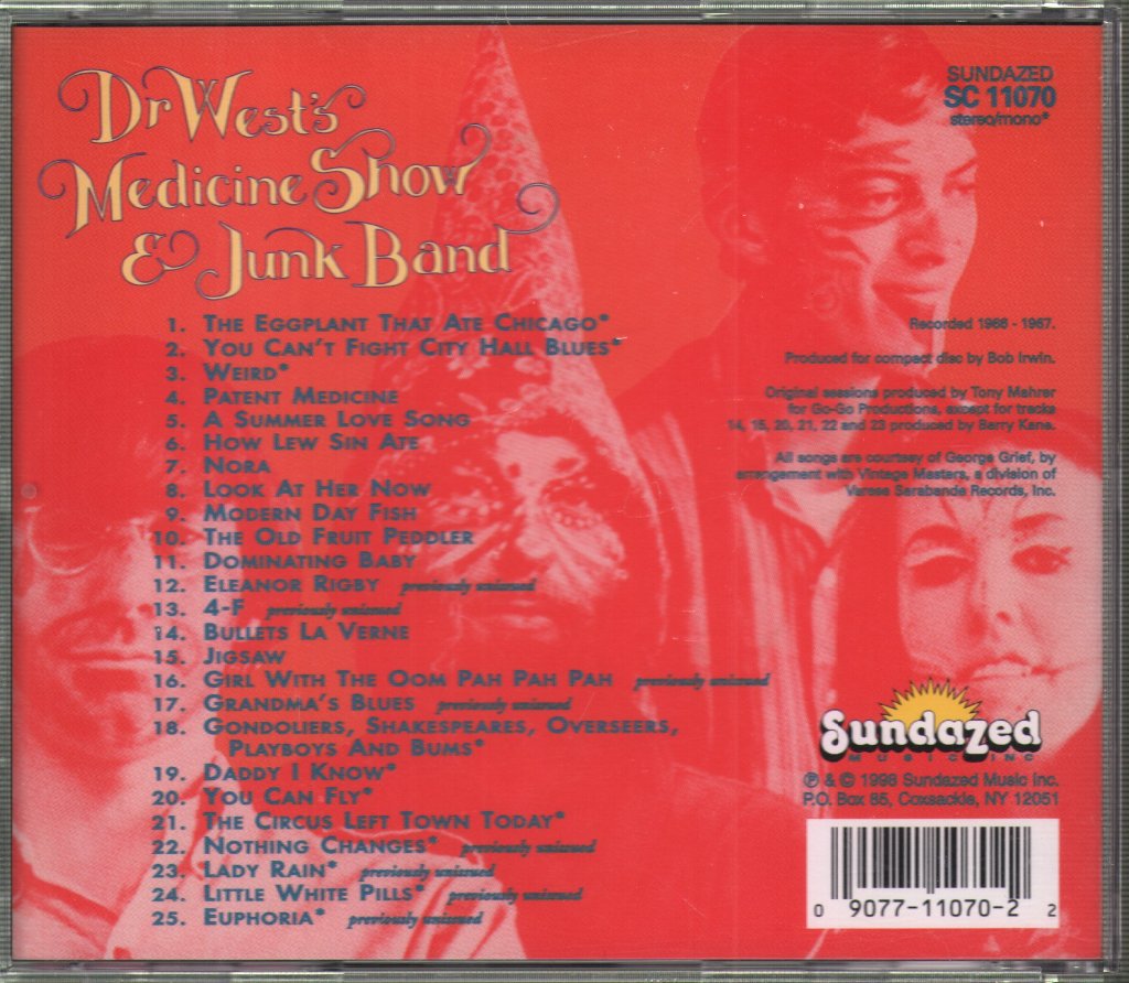 Dr. West's Medicine Show And Junk Band - Euphoria! - The Best Of - Cd
