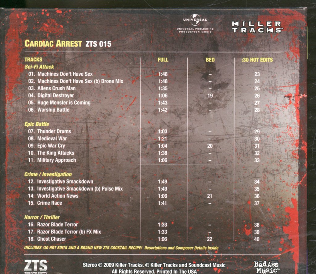 Various Artists - Zero To Sixty Cardiac Arrest Pounding Percussion - Cd