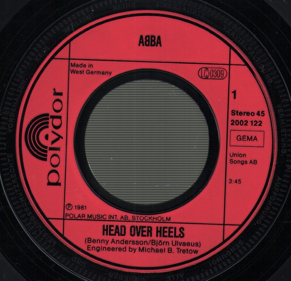 ABBA - Head Over Heels - 7 Inch