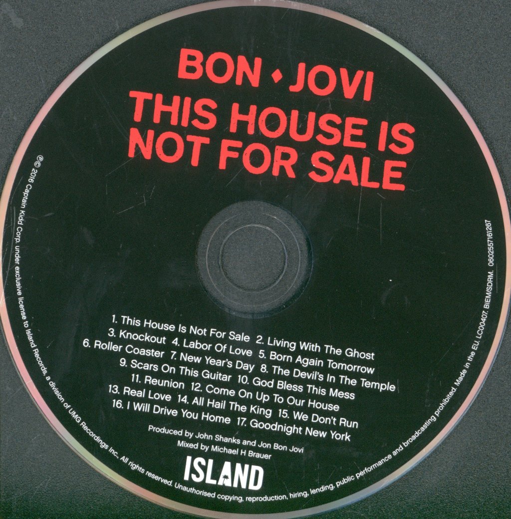 Bon Jovi - This House Is Not For Sale - Cd