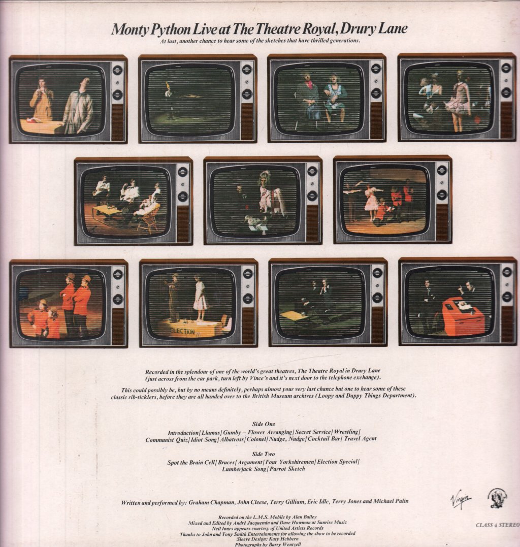 Monty Python - Live At Drury Lane - Lp