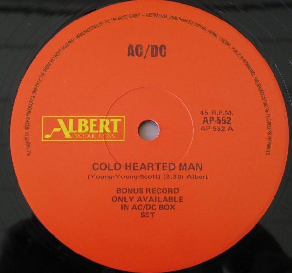 AC/DC - Cold Hearted Man - 12 Inch