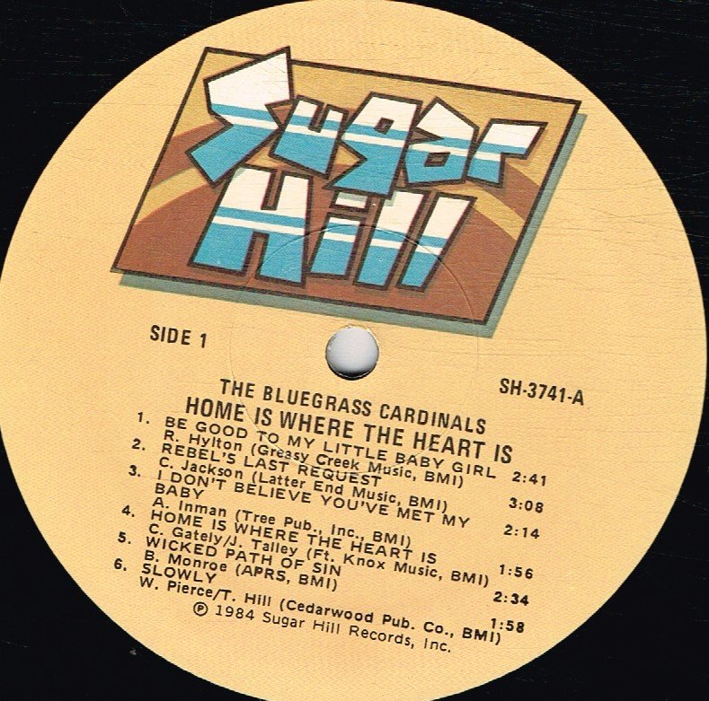 Bluegrass Cardinals - Home Is Where The Heart Is - Lp