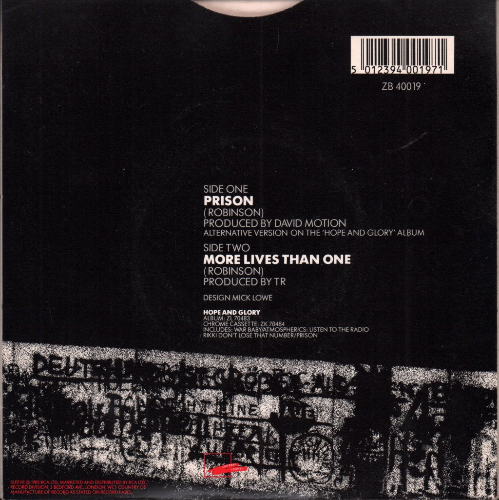Tom Robinson - Prison - 7 Inch