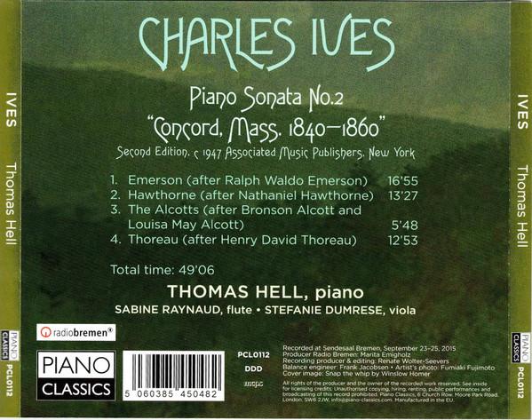 Thomas Hell - ives Concord Sonata - Cd