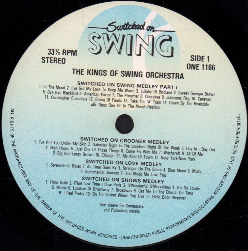 Kings Of Swing Orchestra - Switched On Swing - Lp