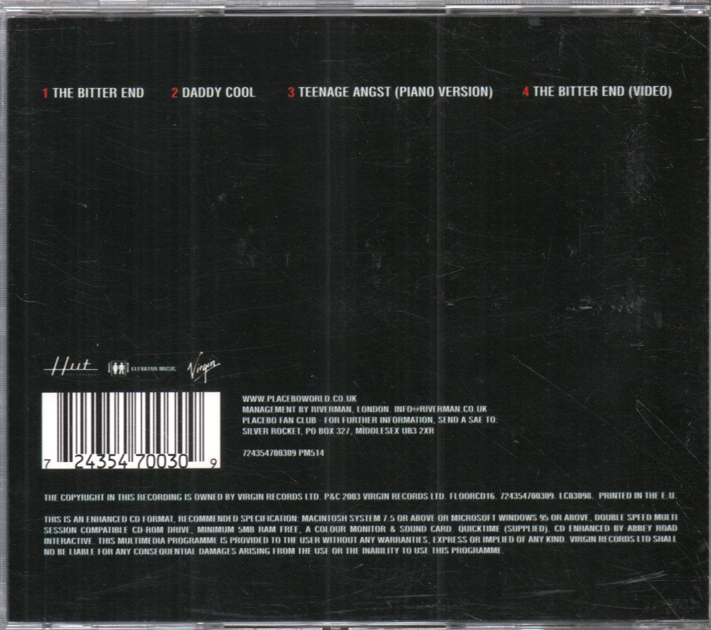 Placebo - Bitter End - Cd