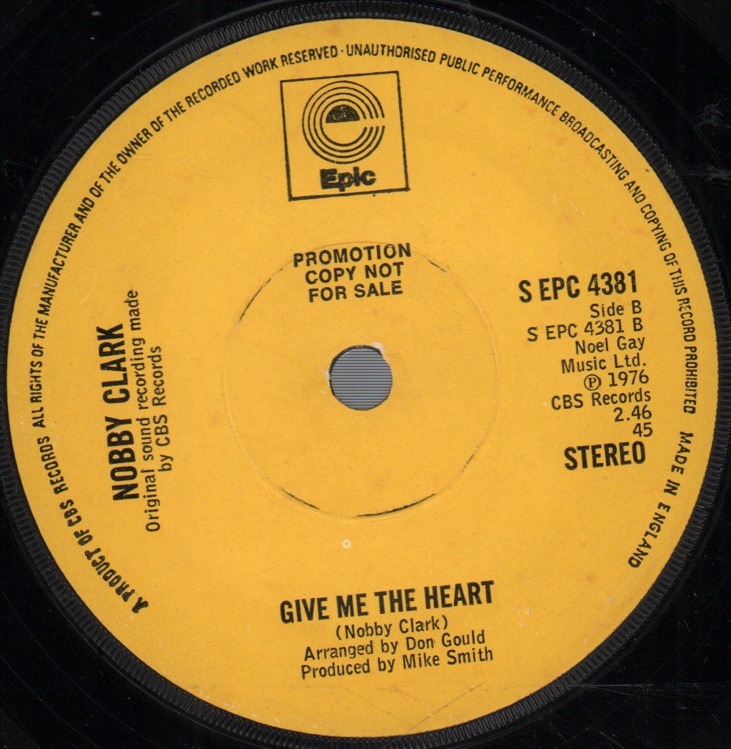 Nobby Clark - Steady Love - 7 Inch