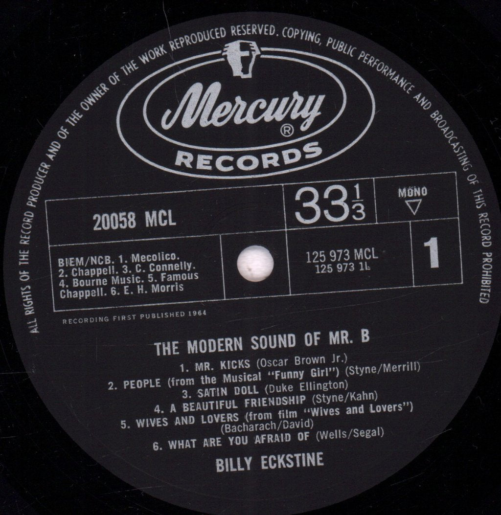 Billy Eckstine - Modern Sound Of Mr. B. - Lp