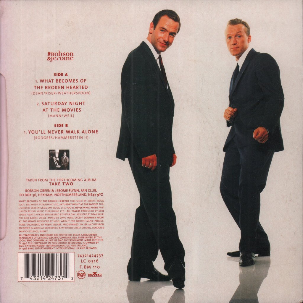 Robson And Jerome - What Becomes Of The Broken Hearted - 7 Inch