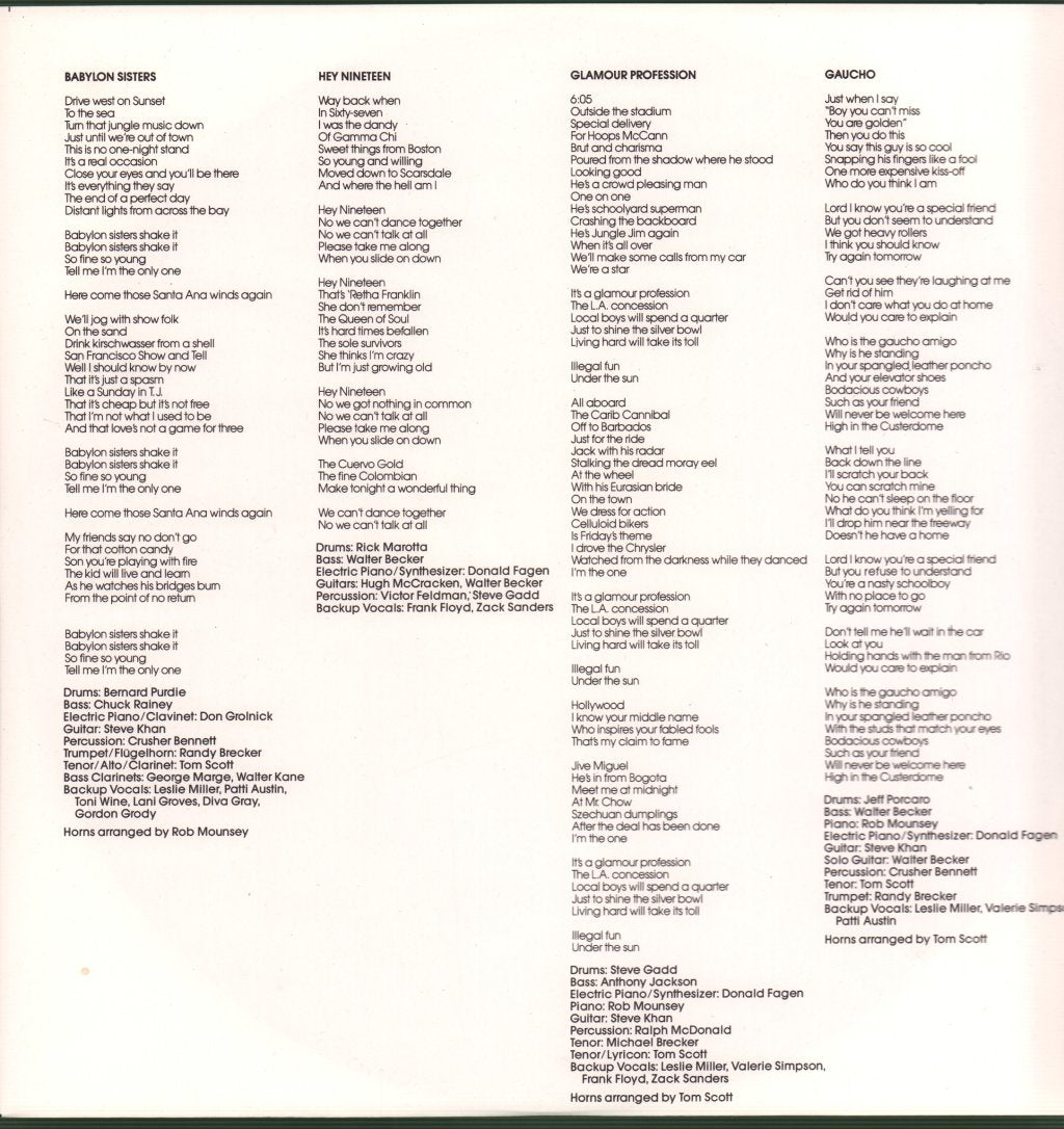 Steely Dan - Gaucho - Lp