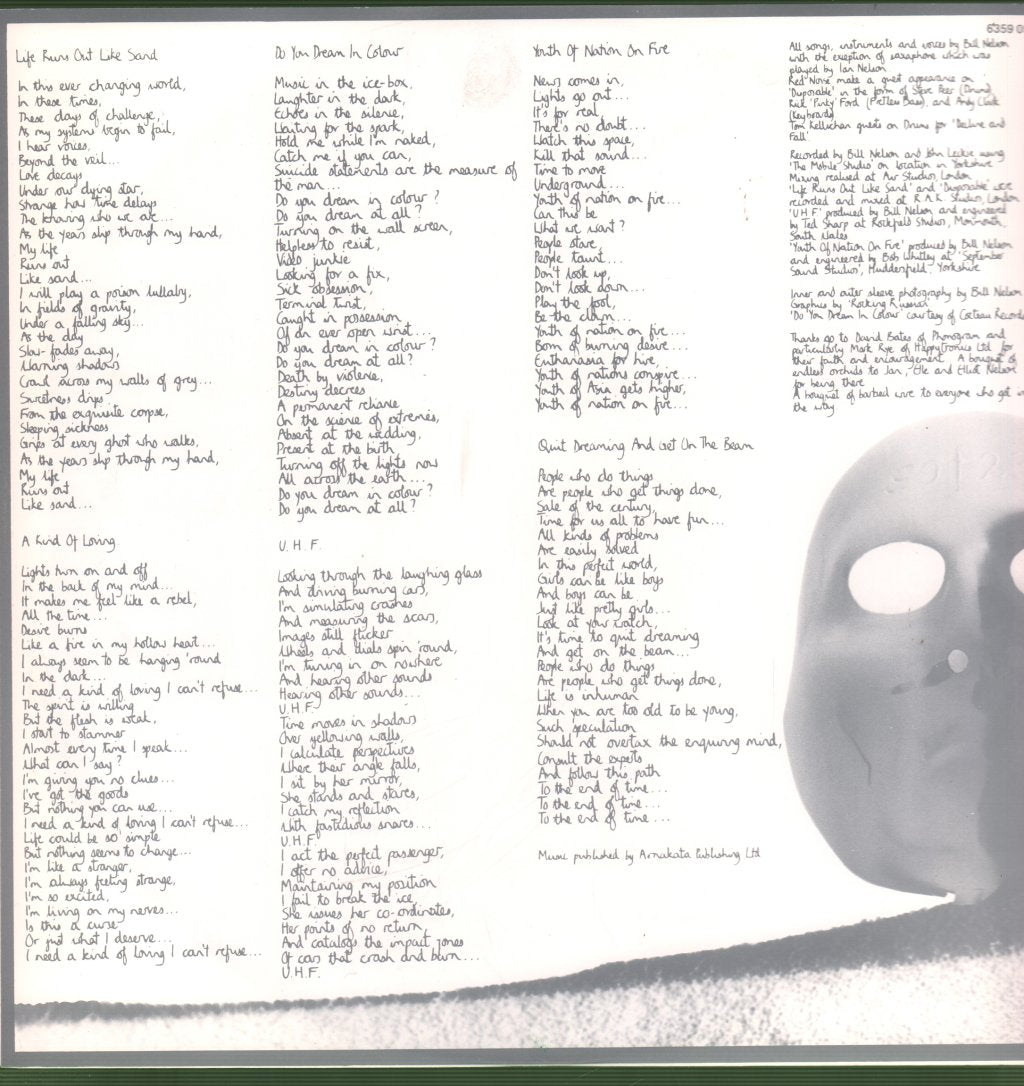 Bill Nelson - Quit Dreaming And Get On The Beam - Lp