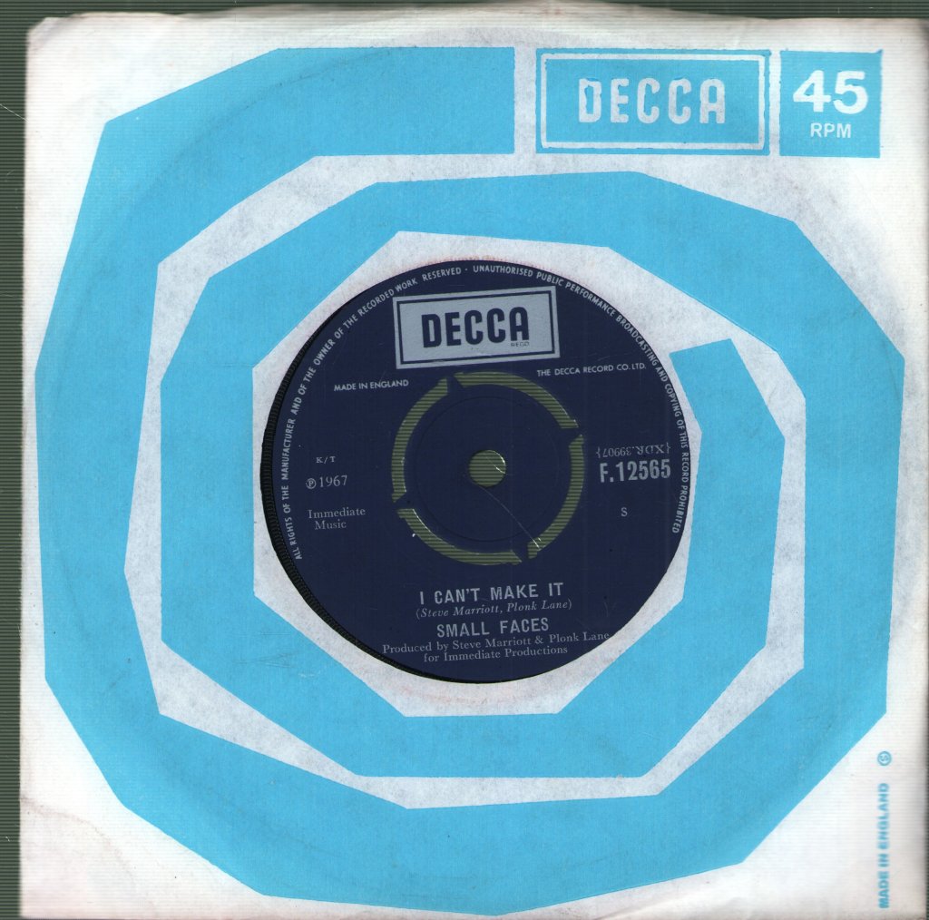 Small Faces - I Can't Make It - 7 Inch