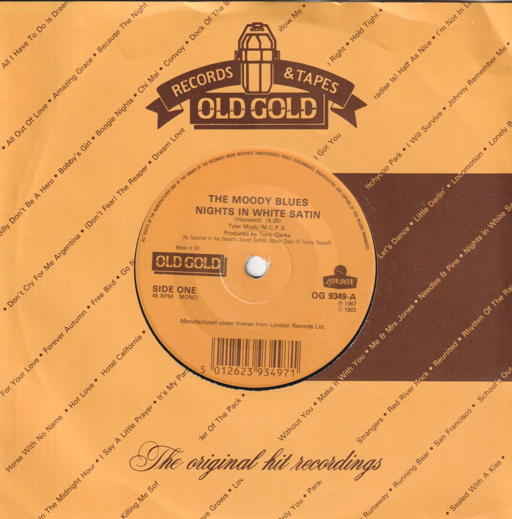 Moody Blues - Nights In White Satin - 7 Inch