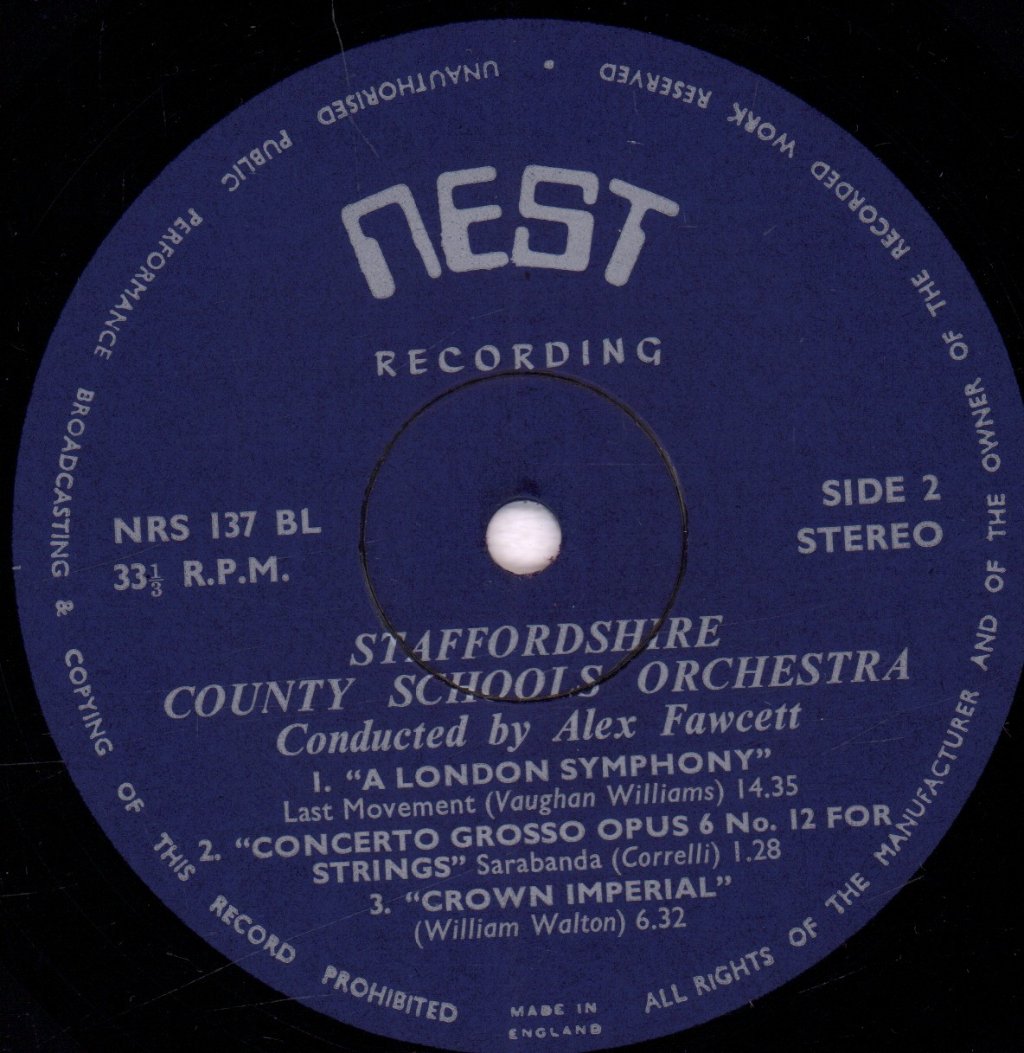 staffordshire county schools orchestra - staffordshire county schools orchestra - Lp