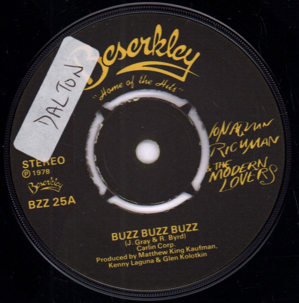 Jonathan Richman And The Modern Lovers - Buzz Buzz Buzz - 7 Inch
