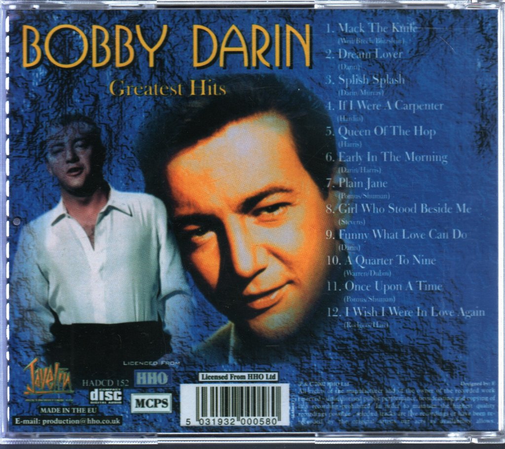 Bobby Darin - Greatest Hits - Cd